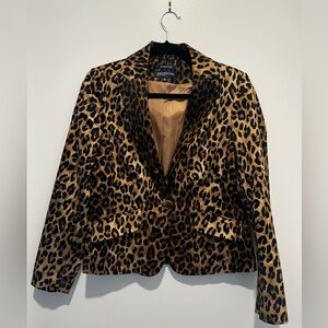 Jones New York Leopard Print Blazer